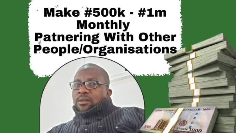 How To Make #500k – #1m Monthly Partnering With Other People And Organisations