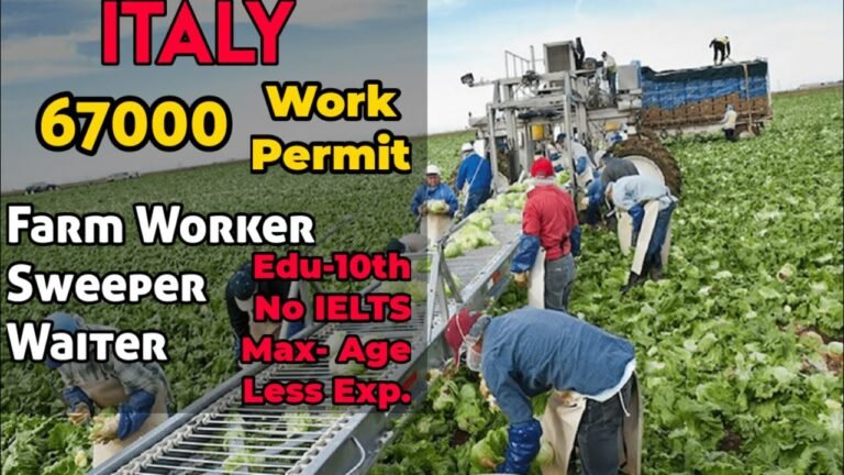 Italy issue 67 thousand work permits to third national countries//Apply now//Hindi//