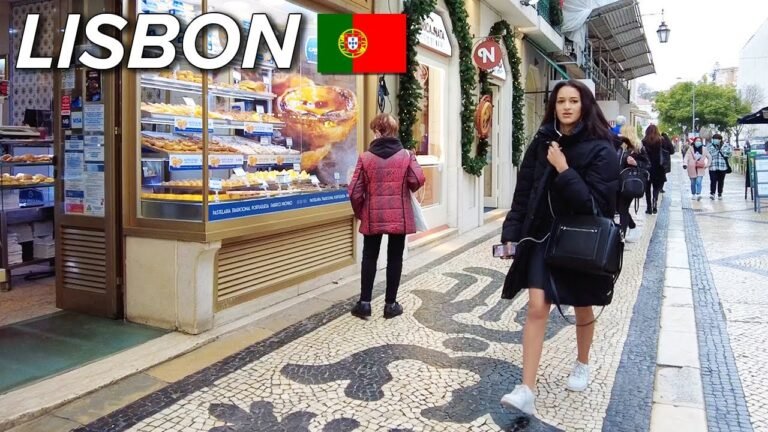 Lisbon Portugal Downtown Walking Tour 4k 2022 🇵🇹