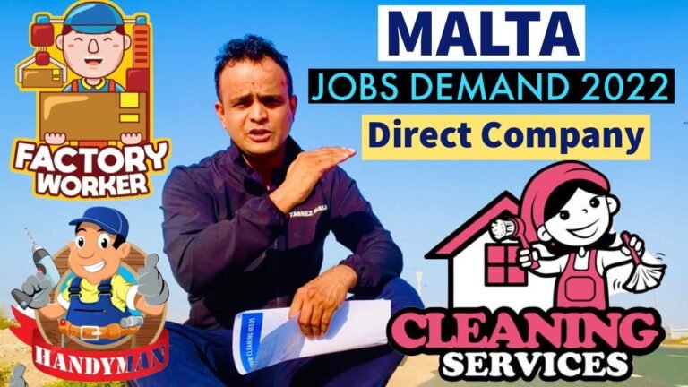 Malta Jobs Demand 2022 | Malta Need Cleaner/Factory Worker/Handyman | How to Write Email to Employer