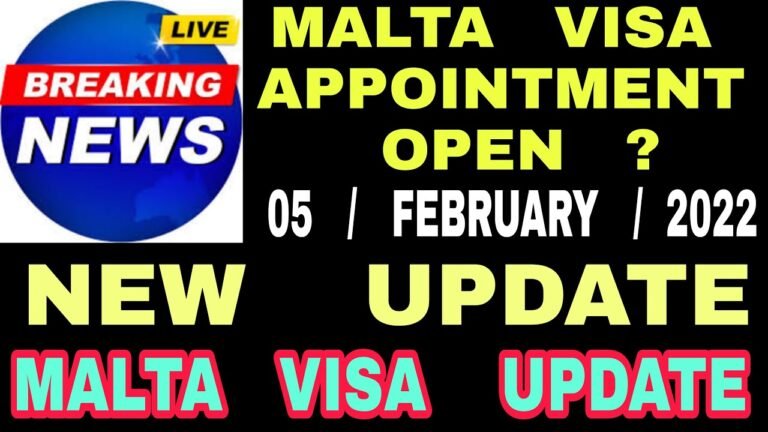 Malta Visa For Indian | Vfs Malta Update | Malta Visa Appointment | Malta New Update | Kareena Visa