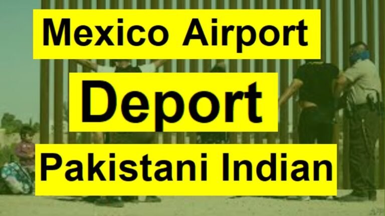 Mexico Airport immigration | Mexico deport Pakistani Indian citizen