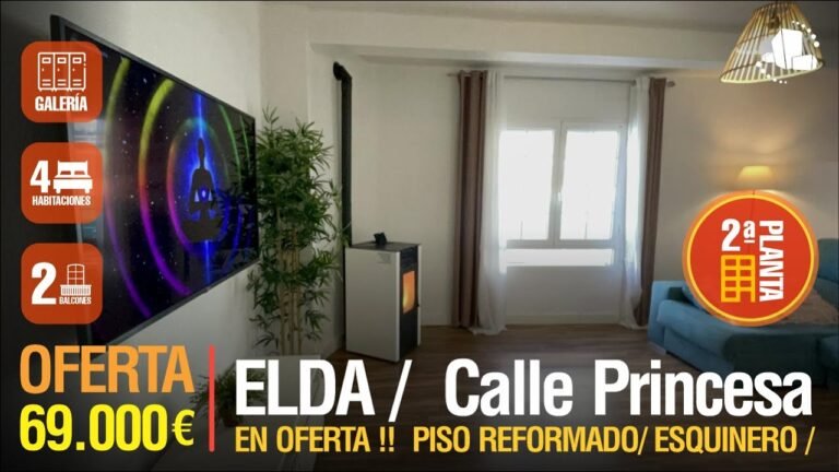 🔥OFERTA☀️ELDA☀️ 💰 69.000 € ⭐️Piso  Reformado /ESQUINERO⭐️