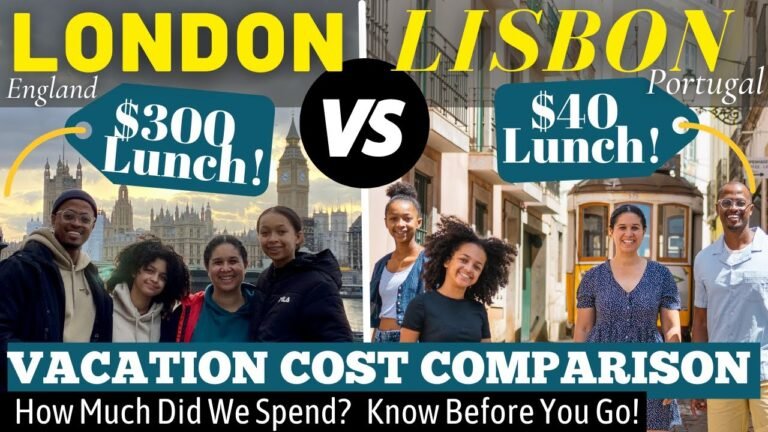 Our London vs Lisbon Vacation Costs – What We Paid for Last Minute Getaway