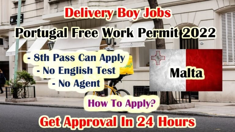 🇵🇹 Portugal Free Work Visa 2022 | Delivery Boy Jobs | Apply Now 🇵🇹