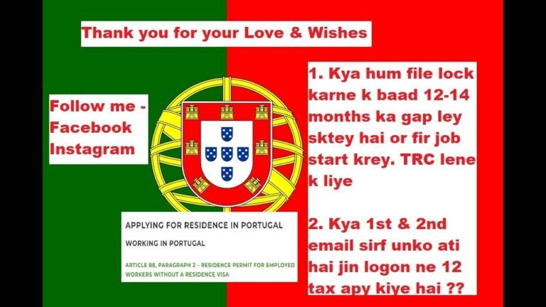 Portugal Immigration Update | Start Work/Job 12-14 Months Late After File Lock | No Tax No Email |