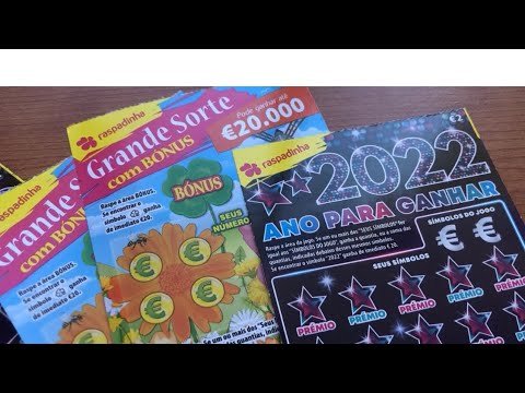 Portugal scratchcards 2022, grande sorte, 10x and ano do Tigre. Mix tickets Portugal scratchcards 2022, grande sorte, 10x and ano do Tigre. Mix tickets