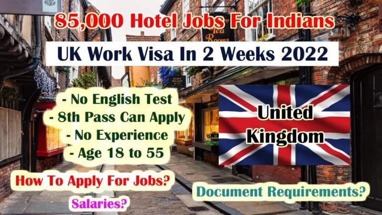 🇬🇧 UK Work Visa In 2 Weeks 2022 | Hotel Jobs In UK 2022 | 85,000 Jobs Available 🇬🇧