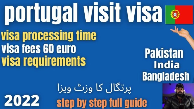 portugal visit visa from pakistan 2022 | portugal tourist visa 2022| portugal visit visa requirement