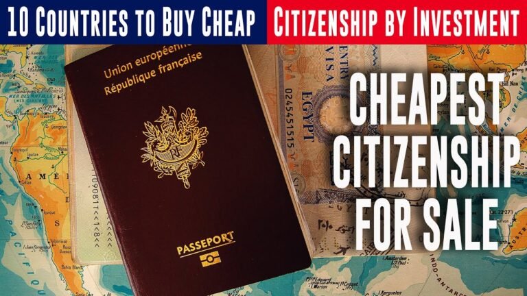 10 Cheapest CITIZENSHIP BY INVESTMENT Countries Passport for Sale | Residence Permit for Real Estate