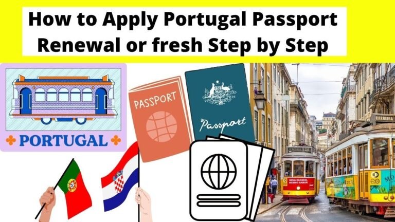 ✈️How to for Apply Portugal Passport Renewal fresh Step by Step ✈️ #PortuglPassport #lisbonpassport