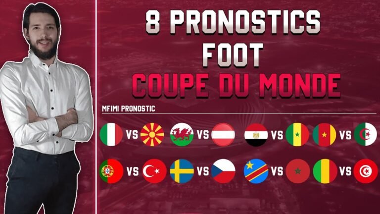 8 Pronostics Foot Coupe Du Monde|25/03/2022|