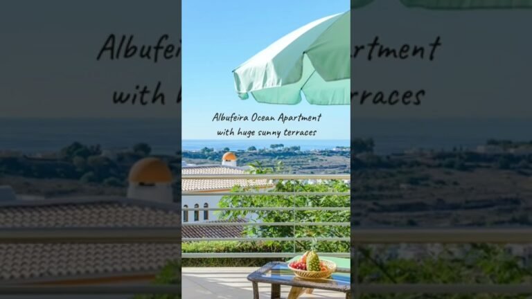 Apartment for rent with ocean view terrace, 2 swimming pools and tennis court in Albufeira Portugal