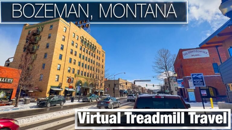 Bozeman Montana Virtual Treadmill Walking Tour – Another COLD one – 5F – City Walks Virtual Walk