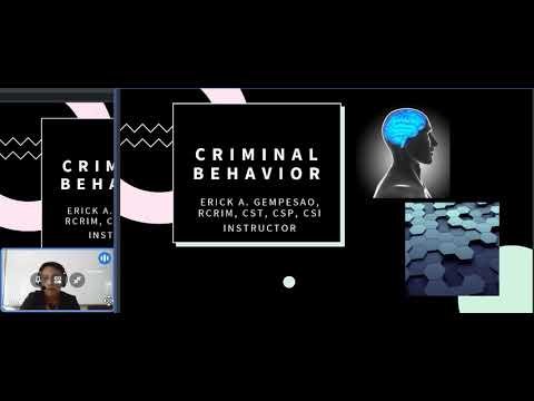 CRIMINAL BEHAVIOR | ONLINE CLASS