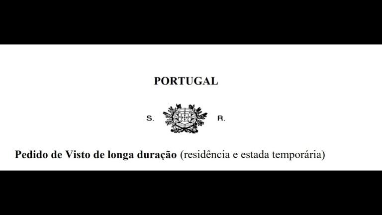 Como preencher Formulario Visto D3 / Tech Visa – Portugal