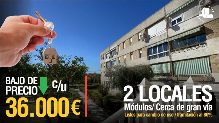 DE LOCAL A VIVIENDA / Alicante☀️36.000€ C/U ⭐️2 LOCALES  – cambio de uso 80%⭐️