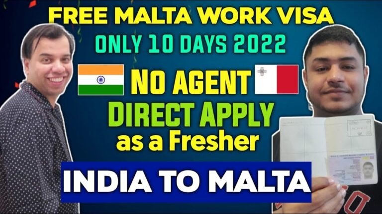 FREE MALTA WORK PERMIT 2022 l HOW TO GET A JOB IN MALTA from India | Malta Work Permit from India