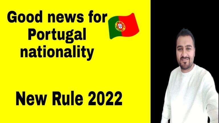 Good news for Portugal nationality New rule 2022 |Raja Ali diaries|