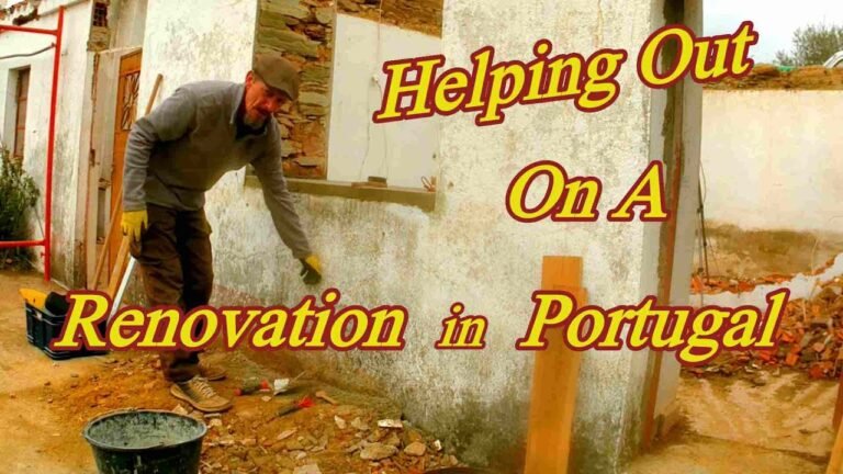 Helping others with their Portugal Renovation – Time Laps – and we help a sick goat.