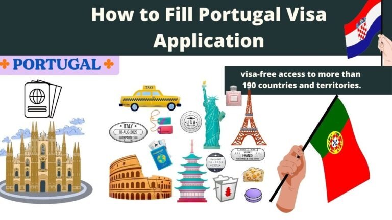 ✈️ How to Fill Portugal visa Application ✈️ #Portugalvisaapplication  #Schengenvisa