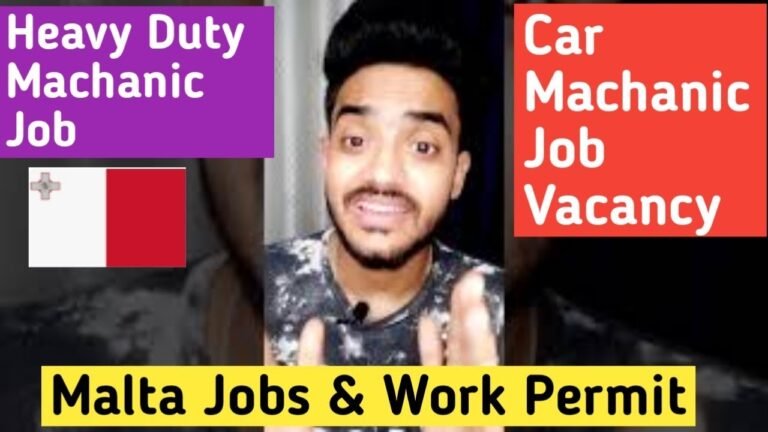 Malta 🇲🇹 Car Machanic & Heavy Duty Machanic Job Vacancy And Work Permit | Malta Jobs 2022 | Malta