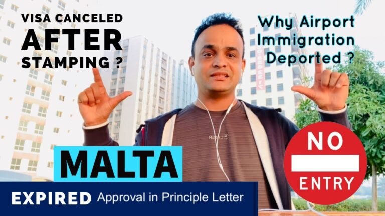 Malta Visa Canceling After Stamping | Malta Work Permit Expired…Why Airport Deported | Avoid Transit