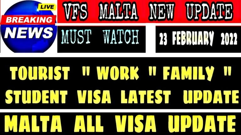 Malta Visa From India | Vfs Malta Update | Malta Visa Appointment | Malta Embassy Delhi | Malta Visa