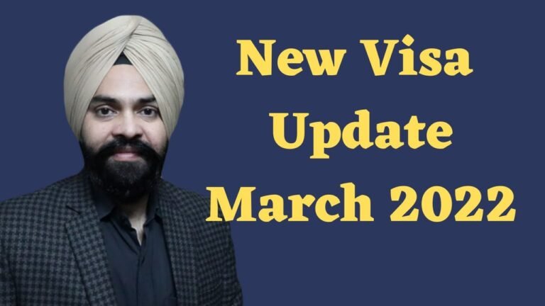 New Visa Update March 2022