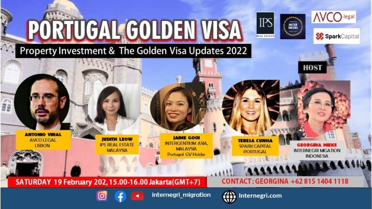 PORTUGAL GOLDEN VISA WEBINAR – THE 2022 UPDATES, 26 February 2022