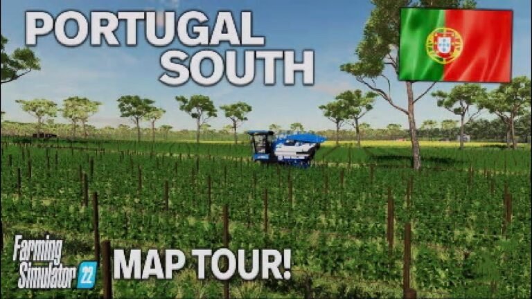 “PORTUGAL SOUTH“ FS22 MAP TOUR! NEW MOD MAP | Farming Simulator 22 (Review) PS5.