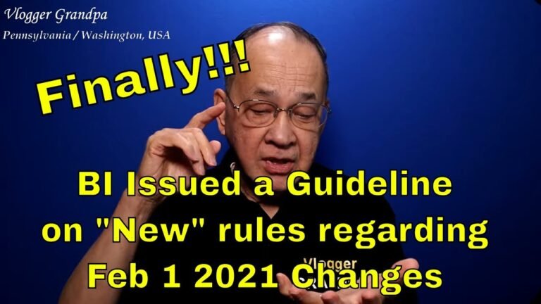 Philippine Bureau of Immigration Guideline regarding Entry as of Feb 1 2021 [No more 36-Country Ban]