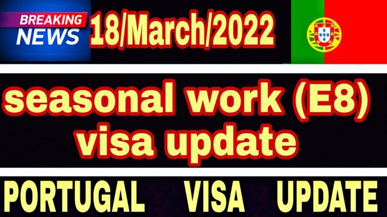 Portugal Visa For Indian | Portugal Work Visa Update | Portugal Immigration Update 2022 | Portugal