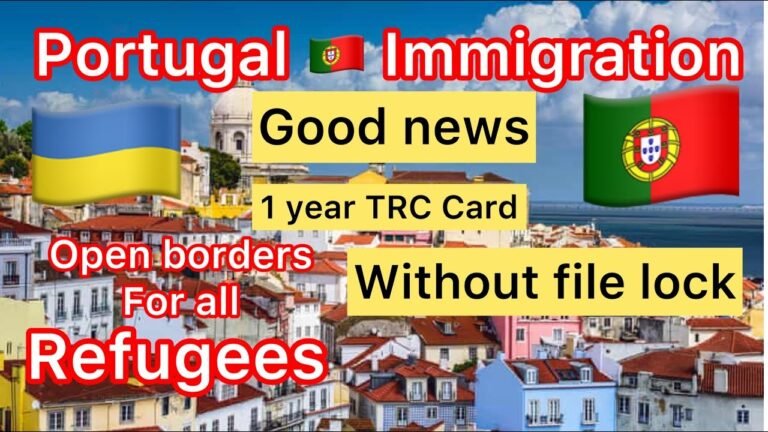 Portugal 🇵🇹 immigration open border for Ukraine 🇺🇦 | Get 1 year residency card