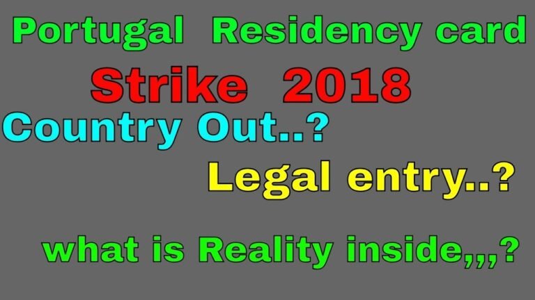 Portugal residency  Card Strike 2018  what is reality inside,,,,   Must Watch (Urdu ,,Hindi )