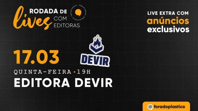 RODADA DE LIVES – EDITORA DEVIR: live extra SÓ COM ANÚNCIOS!