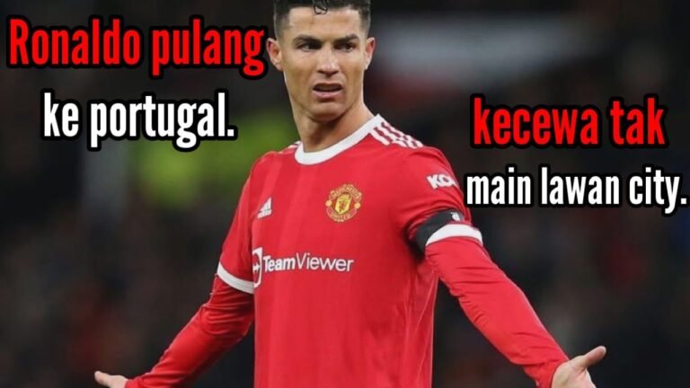 Ronaldo pulang ke portugal,kecewa tak main lawan city.