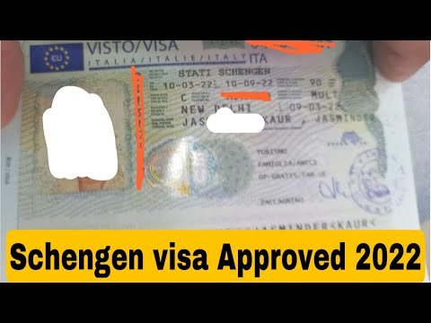 Schengen visa approved Fresh Passport Italy tourist 2022￼