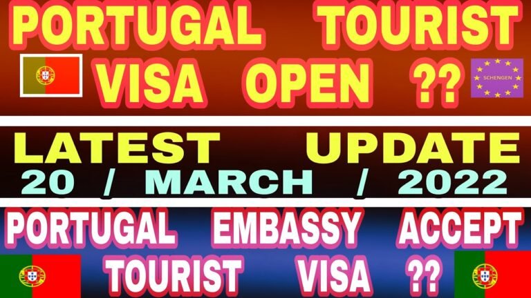 Tourist visa for Portugal from India | Portugal Visa Open or Not | Portugal Immigration Update 2022