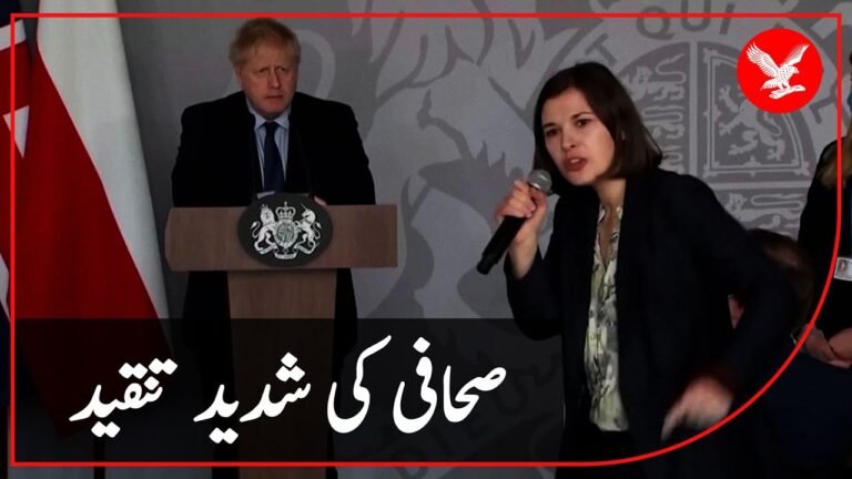 Ukrainian journalist confronts Boris Johnson in Warsaw press conference