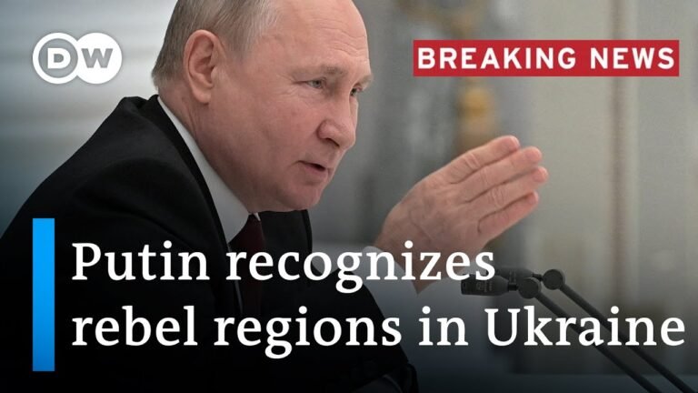 Vladimir Putin recognizes independence of two breakaway regions in eastern Ukraine | DW News