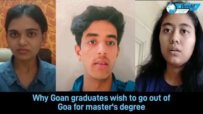 Why Goan graduates wish to go out of Goa for master's degree