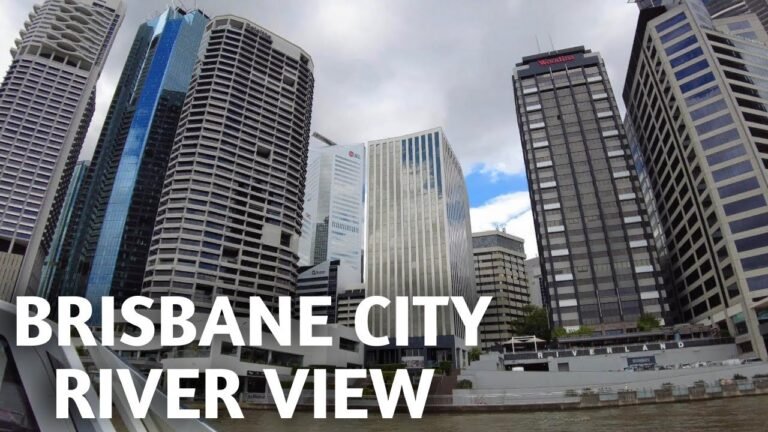 ⁴ᴷBrisbane Australia 2022 – Milton to CBD – New Farm via Brisbane River.