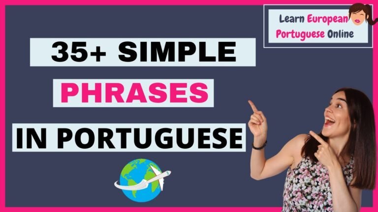 35+ Simple phrases in Portuguese you must know before travelling