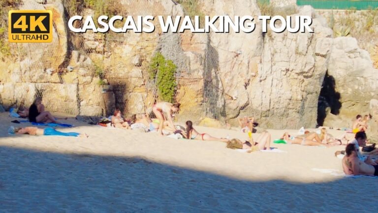 4K Cascais Downtown to Queen Beach (Praia da Rainha) Portugal😍 Walking Tour September 2021