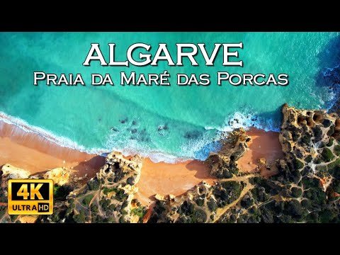 Algarve Portugal Amazing Coast – Praia da Maré das Porcas  4K