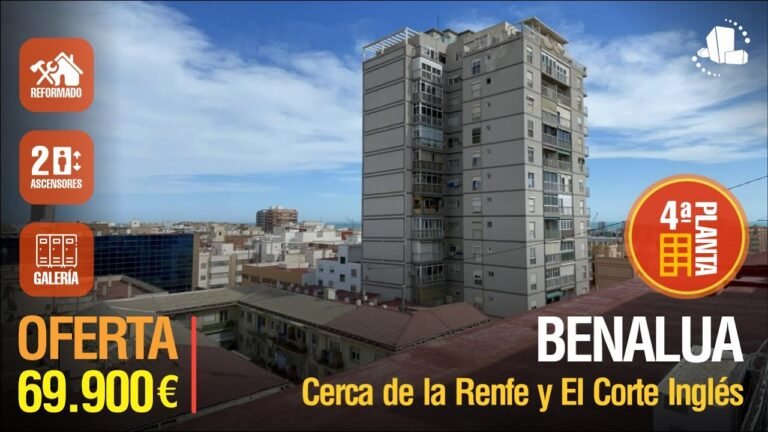 ☀️Alicante/BENALUA💰69.900€⭐️PISO CON 2 ASCENSORES/AMUEBLADO/ REFORMADO ⭐️