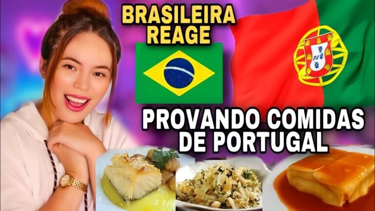 Brasileira Reage Provando Comidas de Portugal