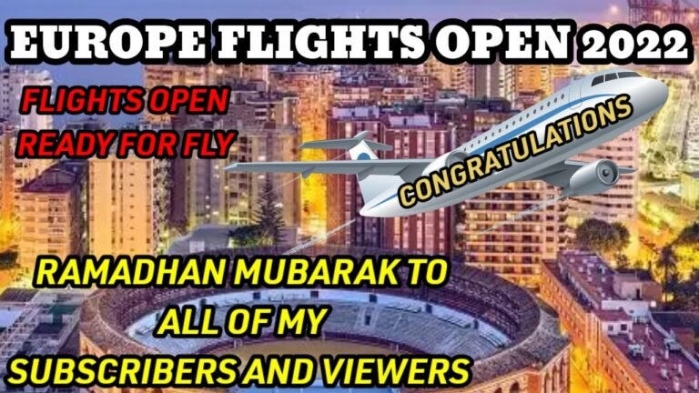 Europe Flights Open April || Ready For Fly || Europe Employment visa 2022 || Ramadan Mubarak