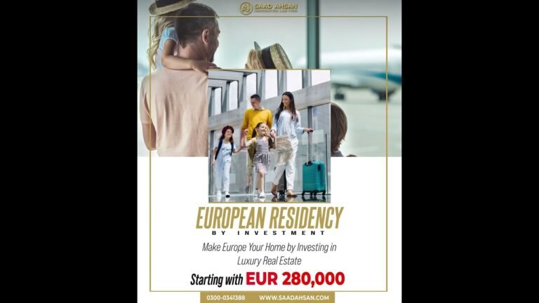 European Residency by Investment | Saad Ahsan Immigration Law Firm